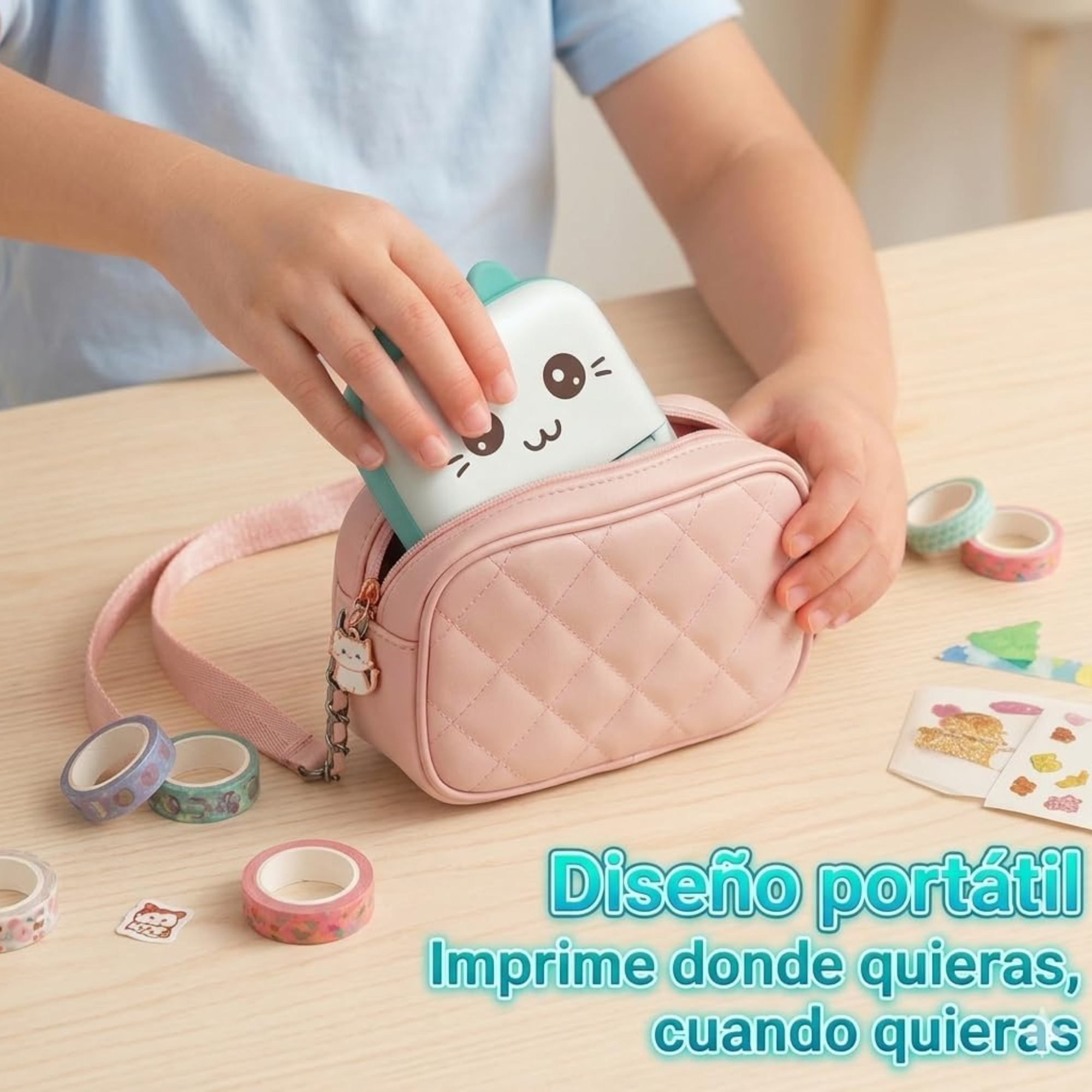 mini impresora Bluetooth portátil sin tinta